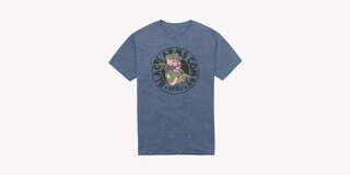 Viktos The Pig T-Shirt in Navy Heather has a colorful screen printed graphic on the front